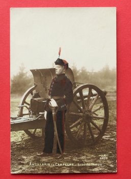 Ansichtskarte AK Artillerie Geschütz 1914-1918 Soldat Uniform Frankreich France 1. Weltkrieg